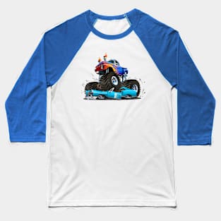 Cartoon monster truck Baseball T-Shirt